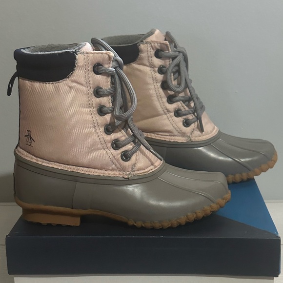 Original Penguin Junior Little Girls Addison Lace Up Boot - Picture 1 of 4